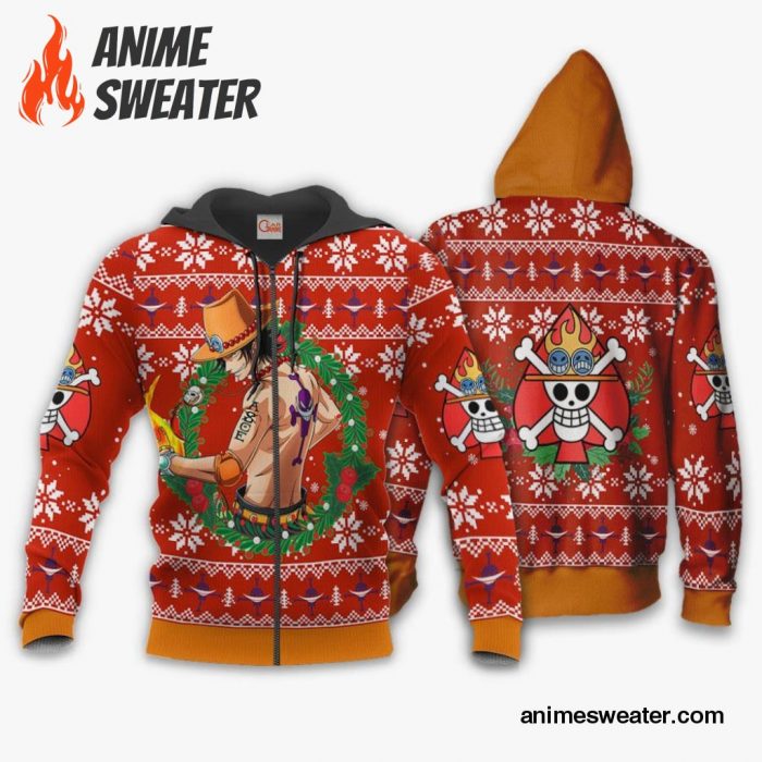 Portgas Ace Ugly Christmas Sweater One Piece Anime Xmas Gift VA10