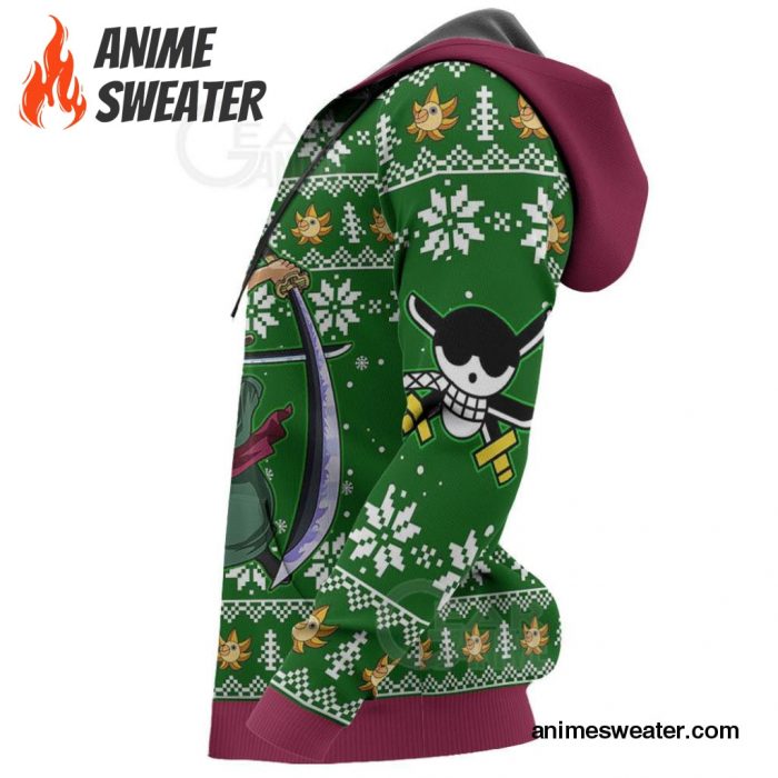 Roronoa Zoro Swords Ugly Christmas Sweater One Piece Anime Xmas Gift VA10