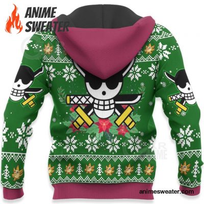 Roronoa Zoro Swords Ugly Christmas Sweater One Piece Anime Xmas Gift VA10