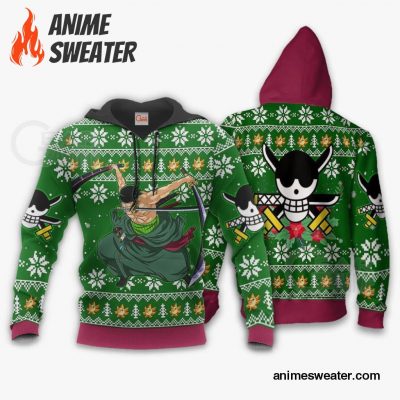 Roronoa Zoro Swords Ugly Christmas Sweater One Piece Anime Xmas Gift VA10