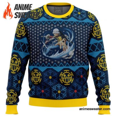 Trafalgar D Water Law One Piece Ugly Christmas Sweater