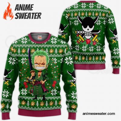 Zoro Ugly Christmas Sweater One Piece Anime Xmas Gift VA10