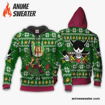 Zoro Ugly Christmas Sweater One Piece Anime Xmas Gift VA10