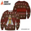 Saitama Ugly Christmas Sweater One Punch Man Anime Xmas Gift Custom Clothes