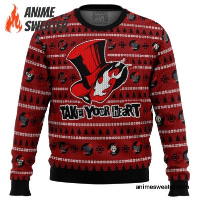 Persona 5 Take Your Heart Ugly Christmas Sweater