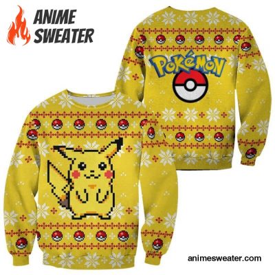 Pikachu Pokemon Ugly Christmas Sweater Custom Xmas Gift