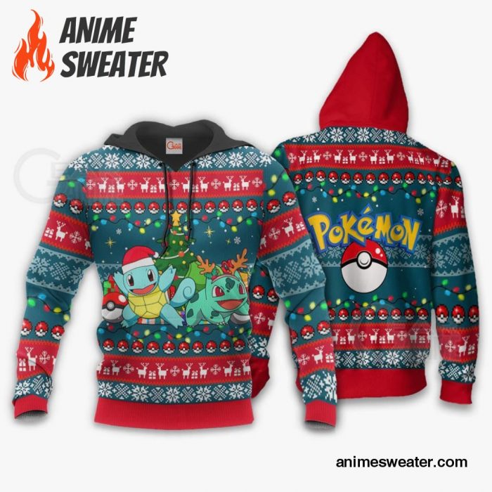 Bulbasaur and Squirtle Ugly Christmas Sweater Pokemon Xmas Gift VA11