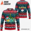 Bulbasaur and Squirtle Ugly Christmas Sweater Pokemon Xmas Gift VA11