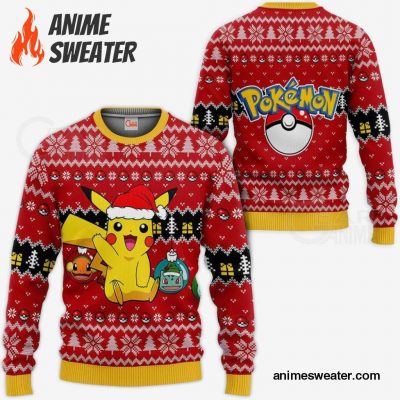 Cute Pikachu Ugly Christmas Sweater Pokemon Anime Xmas Gift