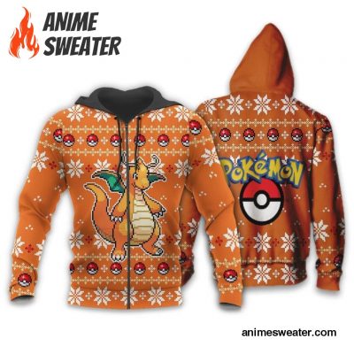 Pokemon Dragonite Ugly Christmas Sweater Custom Xmas Gift