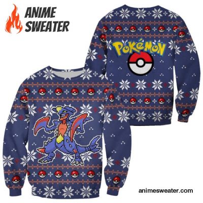 Pokemon Garchomp Ugly Christmas Sweater Custom Xmas Gift