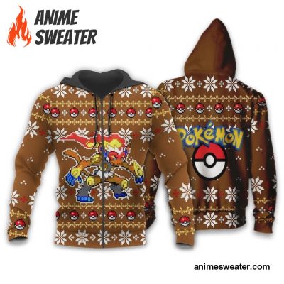 Pokemon Infernape Ugly Christmas Sweater Custom Xmas Gift