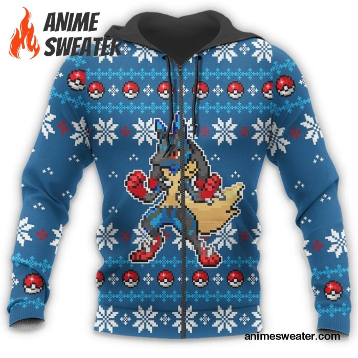 Pokemon Ugly Christmas Sweater Custom Lucario Xmas Gift Clothes