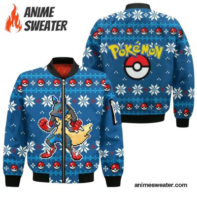 Pokemon Ugly Christmas Sweater Custom Lucario Xmas Gift Clothes