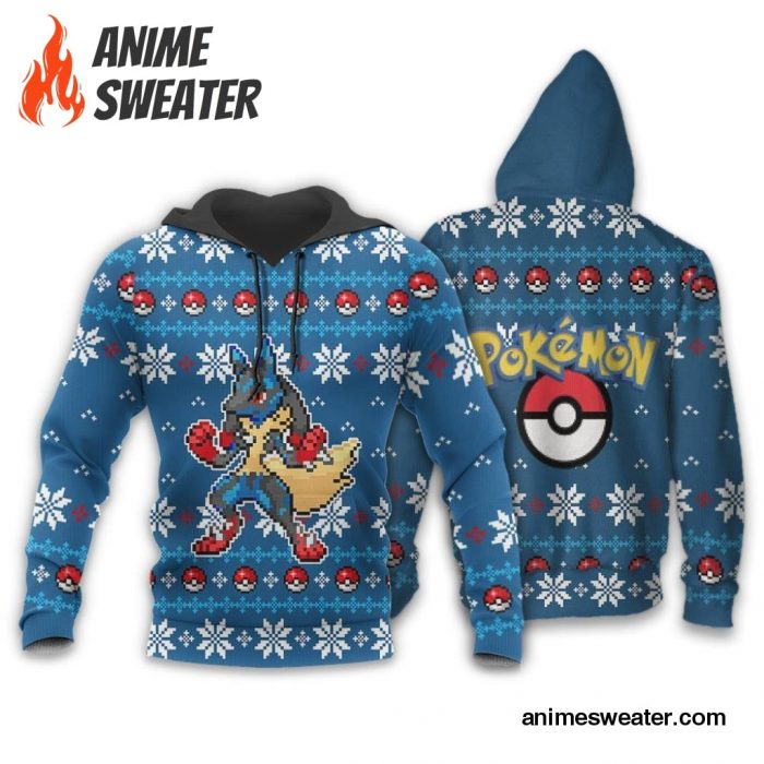 Pokemon Ugly Christmas Sweater Custom Lucario Xmas Gift Clothes