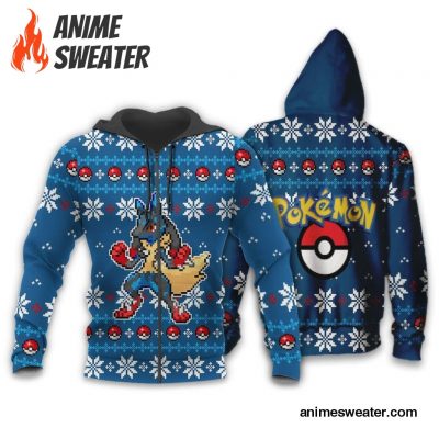 Pokemon Ugly Christmas Sweater Custom Lucario Xmas Gift Clothes