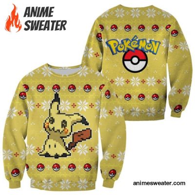 Pokemon Mimikyu Ugly Christmas Sweater Custom Xmas Gift