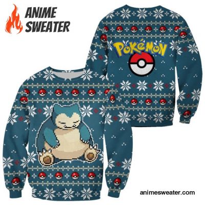 Pokemon Snorlax Ugly Christmas Sweater Custom Xmas Gift