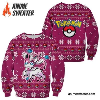 Pokemon Sylveon Ugly Christmas Sweater Custom Xmas Gift