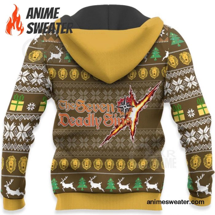 Escanor Ugly Christmas Sweater Seven Deadly Sins Xmas Gift VA11