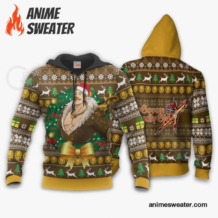 Escanor Ugly Christmas Sweater Seven Deadly Sins Xmas Gift VA11