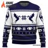 Skyrim Dragon Ugly Christmas Sweater