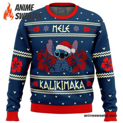 Stitch Mele Kalikimaka Ugly Christmas Sweater