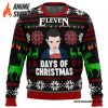 Stranger Things Eleven Days of Xmas Ugly Christmas Sweater