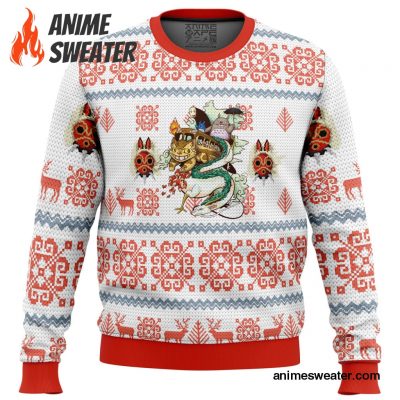 Studio Ghibli Light Ugly Christmas Sweater