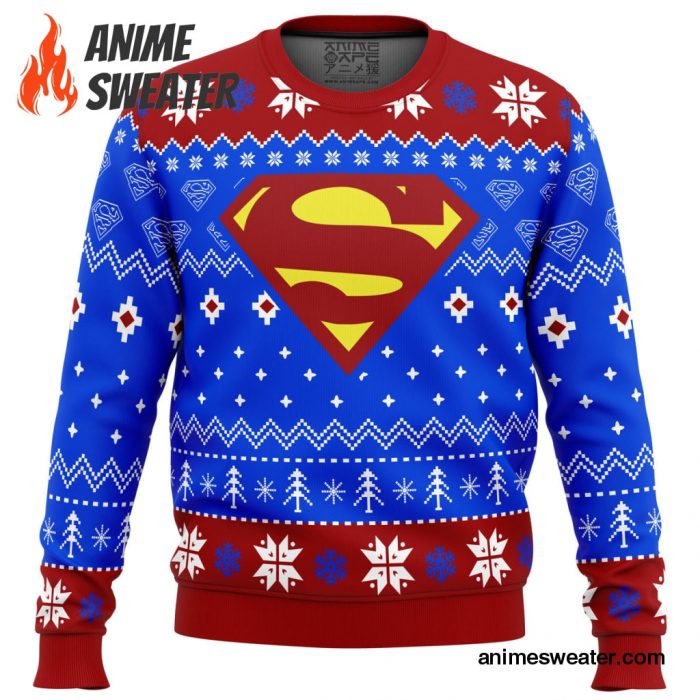 Super Heroes Superman Christmas Ugly Christmas Sweater