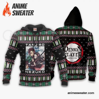 Tanjiro And Nezuko Ugly Sweater Christmas Demon Slayer Anime Gift VA10