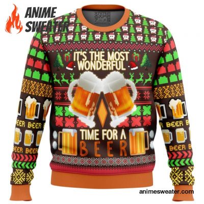 Time for a Beer Ugly Christmas Sweater