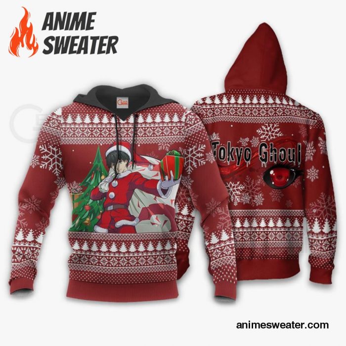 Ken Kaneki Santa Ugly Christmas Sweater Tokyo Ghoul Anime Xmas VA11