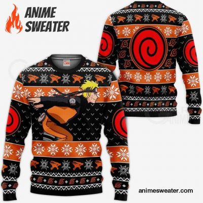 Uzumaki Running Ugly Christmas Sweater Anime Xmas Gift VA10