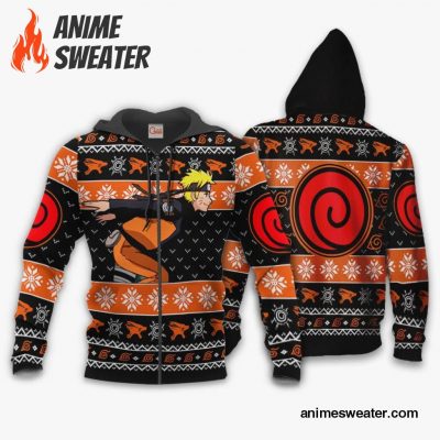 Uzumaki Running Ugly Christmas Sweater Anime Xmas Gift VA10