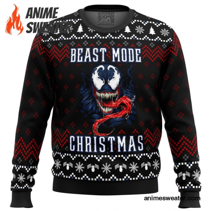 Venom Beast Mode Christmas Ugly Christmas Sweater