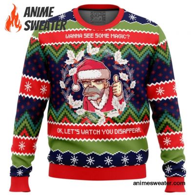 Wanna see some magic? Bad Santa Ugly Christmas Sweater