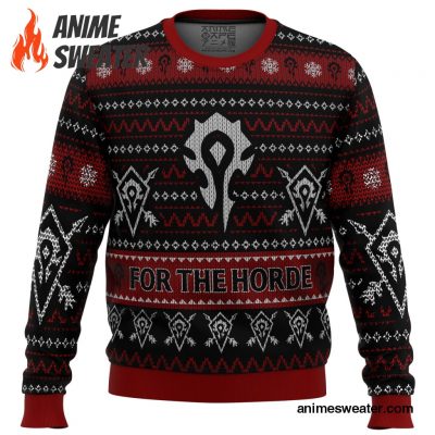 World Of Warcraft For The Horde Ugly Christmas Sweater