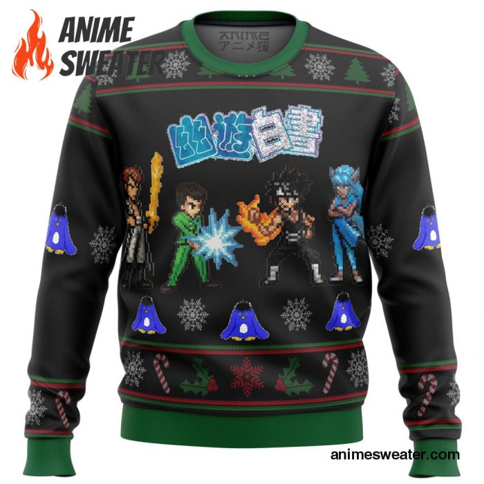 YU YU HAKUSHO Ghost Fighter Characters Ugly Christmas Sweater