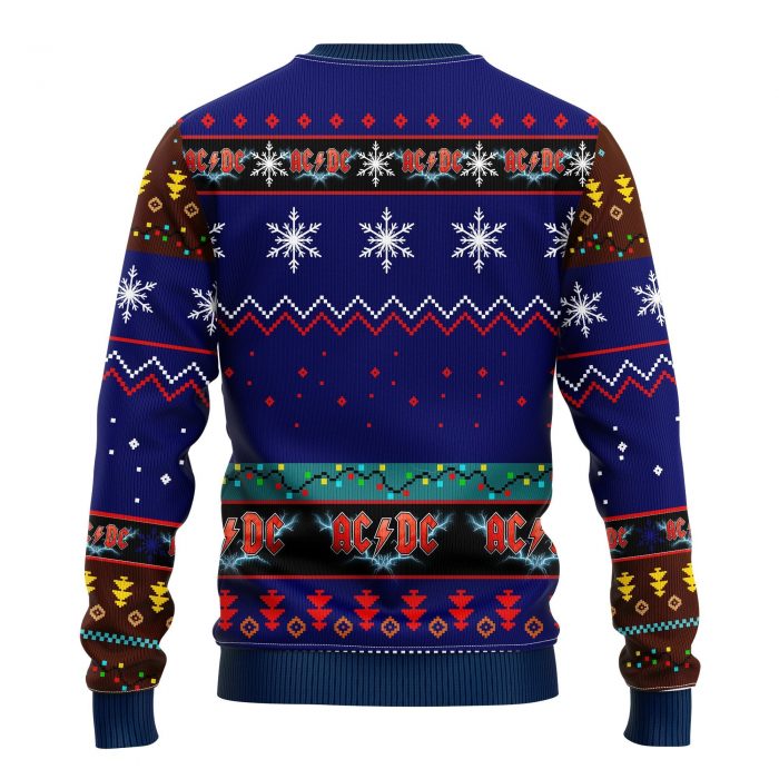 backACDCChristmasmkup - Anime Sweater Store