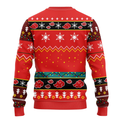 backAkatsukiNarutoChristmasmkup - Anime Sweater Store