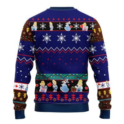 backCinderellaChristmasmkup - Anime Sweater Store