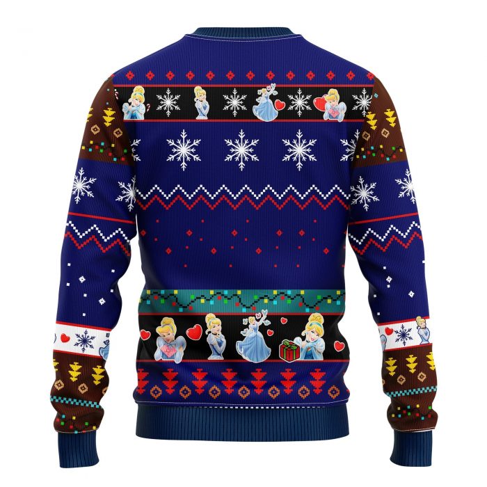 backCinderellaChristmasmkup - Anime Sweater Store