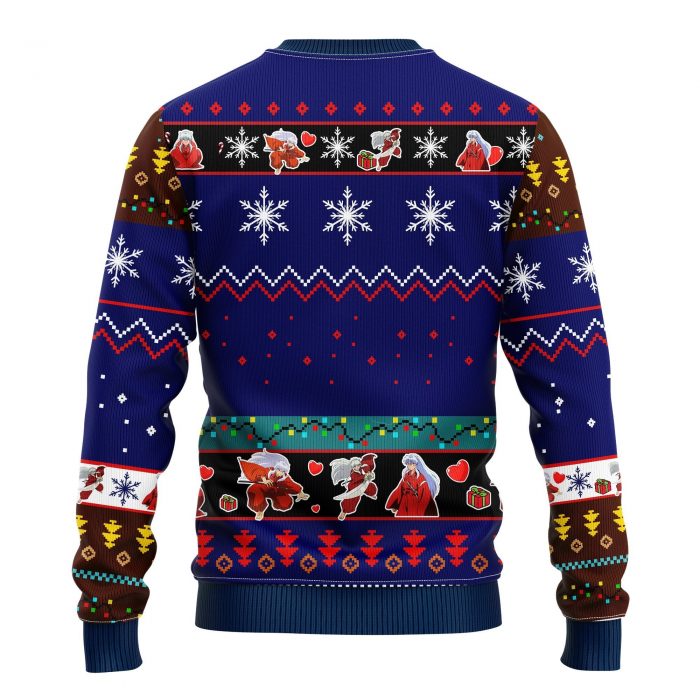 backInuyashaChristmasmkup - Anime Sweater Store