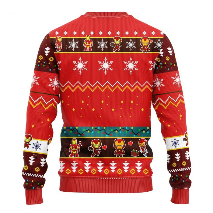 backIronManChristmasmkup - Anime Sweater Store