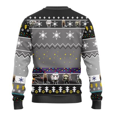 backJasonVoorheesChristmasmkup - Anime Sweater Store