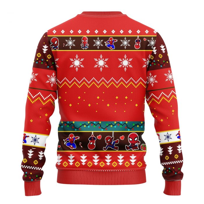 backSpidermanChristmasmkup - Anime Sweater Store