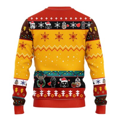 backStarWarsChristmasYellowmkup - Anime Sweater Store