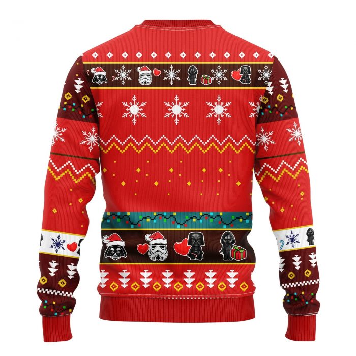 backStarWarsNew3Christmasmkup - Anime Sweater Store