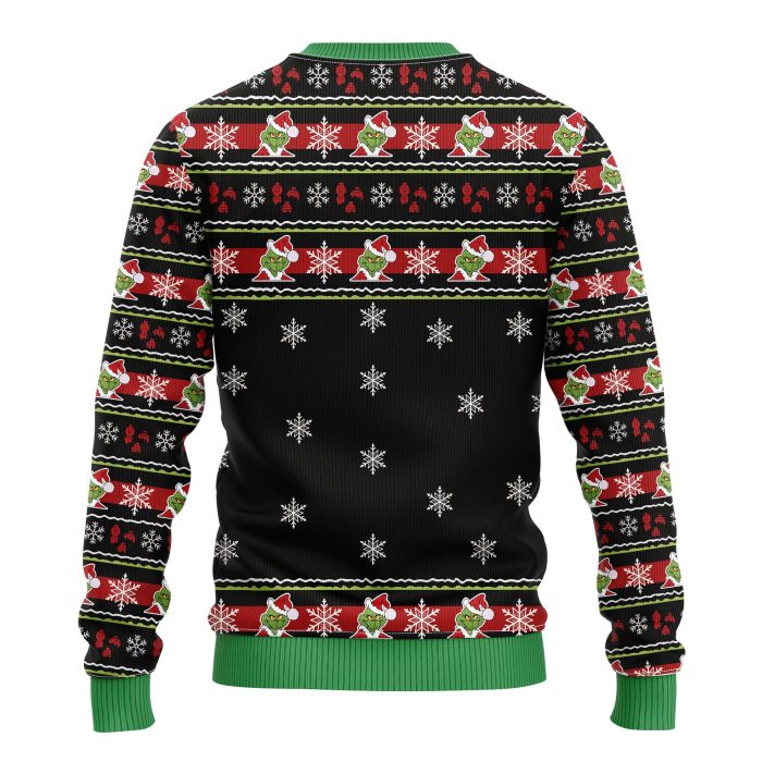 backTheGrinchMen sChristmasmkup - Anime Sweater Store